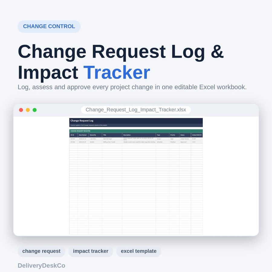 Change-Request-Log (Excel) — Excel